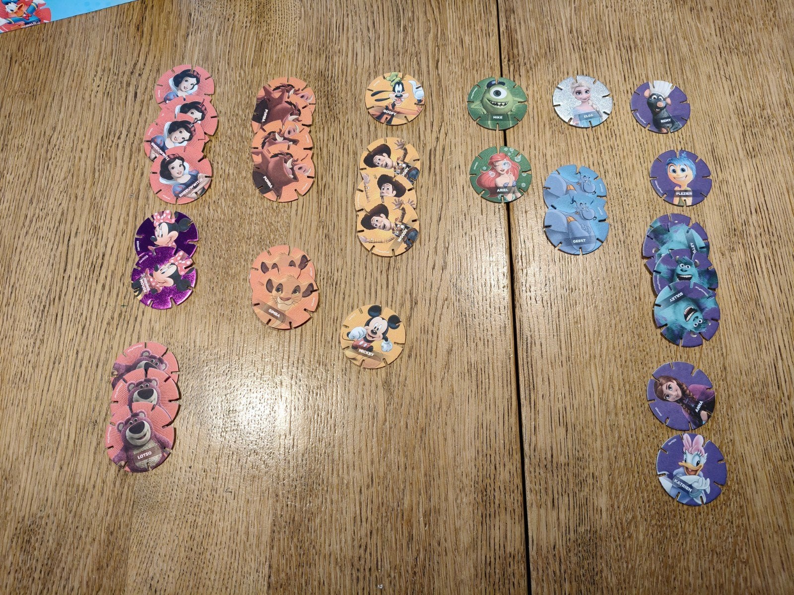Diskeys Disney en Pixar figuren - Diverse sets, Ophalen, Gebruikt