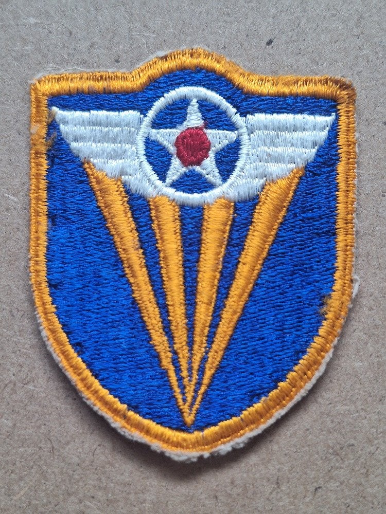 WWII US 4th Army Air Forces patch, Verzenden, Amerika, Embleem of Badge