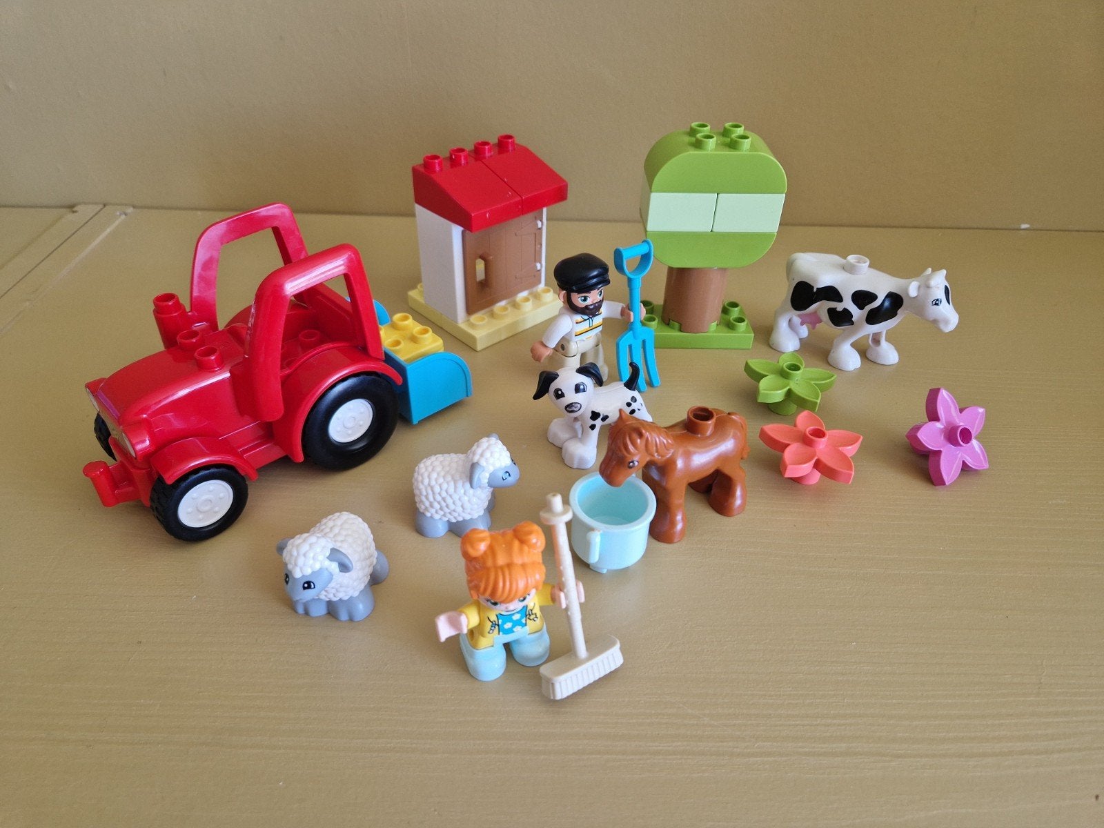 Lego Duplo Boerderij Set met Tractor, Dieren en Figuren, Gebruikt, Overige thema's, Ophalen of Verzenden, Duplo