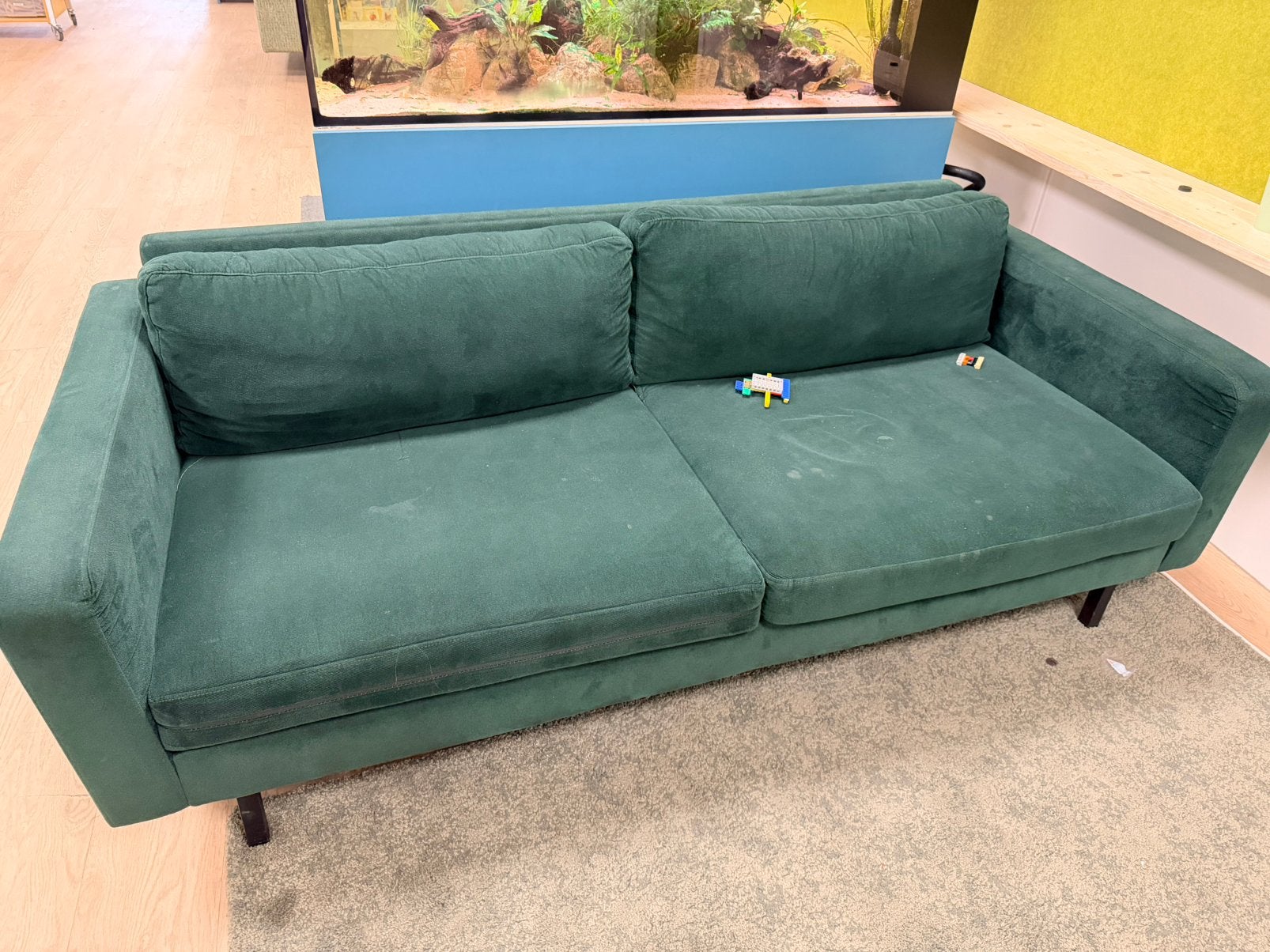 Bank, Huis en Inrichting, Banken | Bankstellen, Ophalen, Gebruikt, 150 tot 200 cm, Velvet