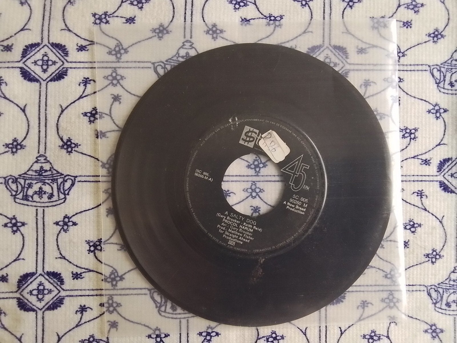 Procol harum                A salty dog, Cd's en Dvd's, Ophalen of Verzenden, Gebruikt, 7 inch, Pop