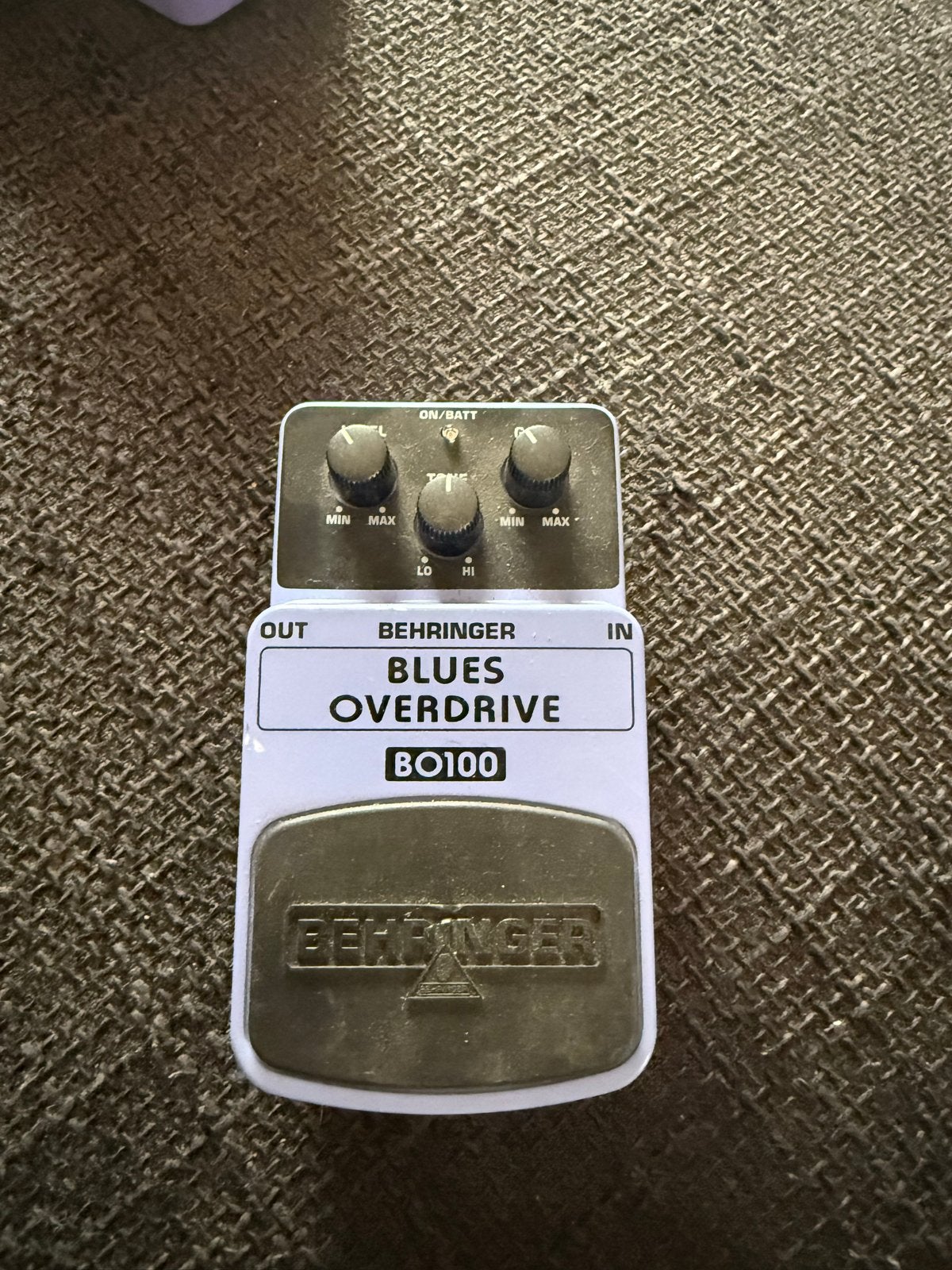 Behringer Blues Overdrive BO100 Gitaar Pedaal, Ophalen, Gebruikt, Distortion, Overdrive of Fuzz