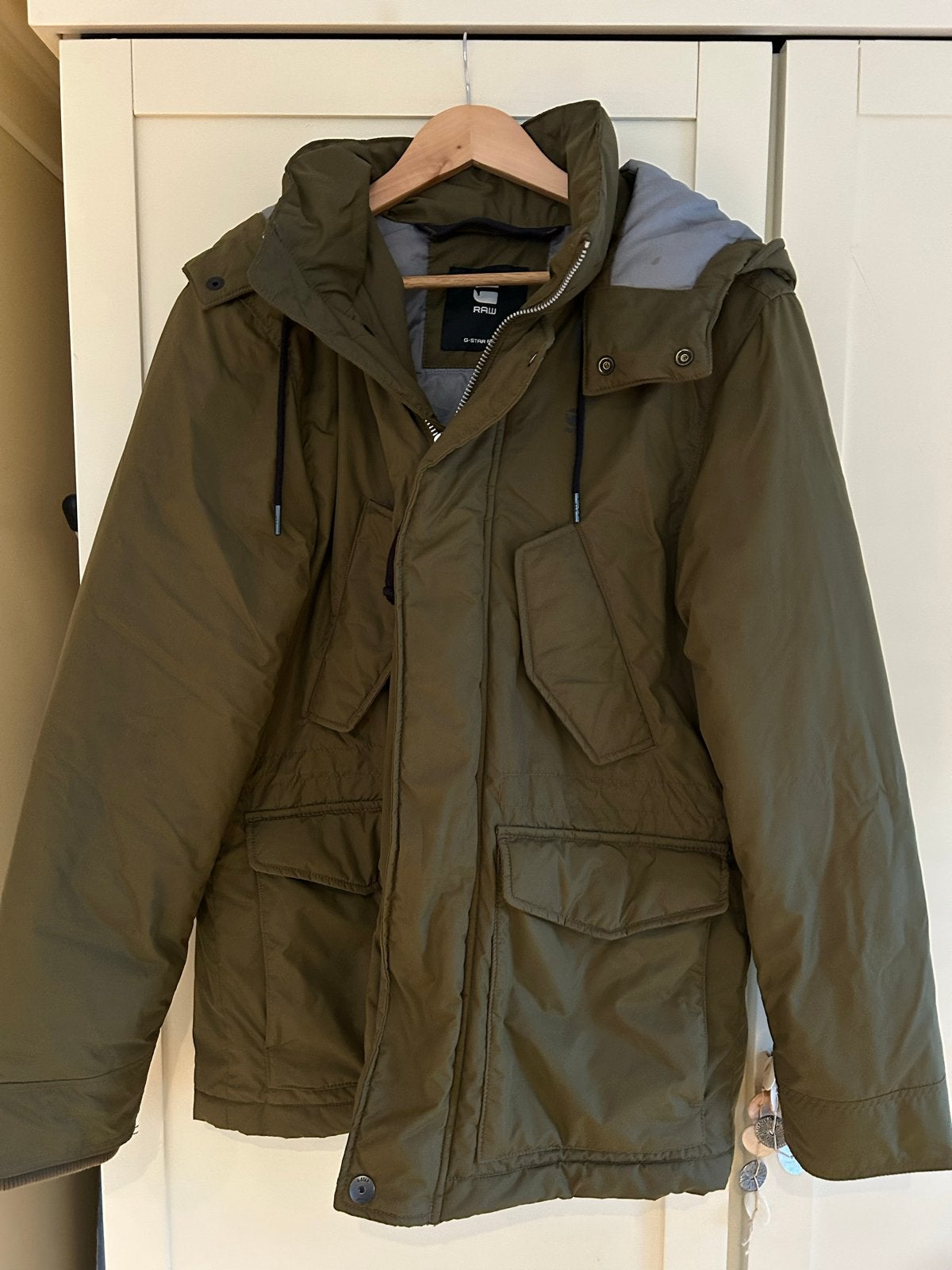 G-Star RAW winterjas, met capuchon maat L, nieuw, Ophalen of Verzenden, Nieuw, Maat 52/54 (L), Overige kleuren