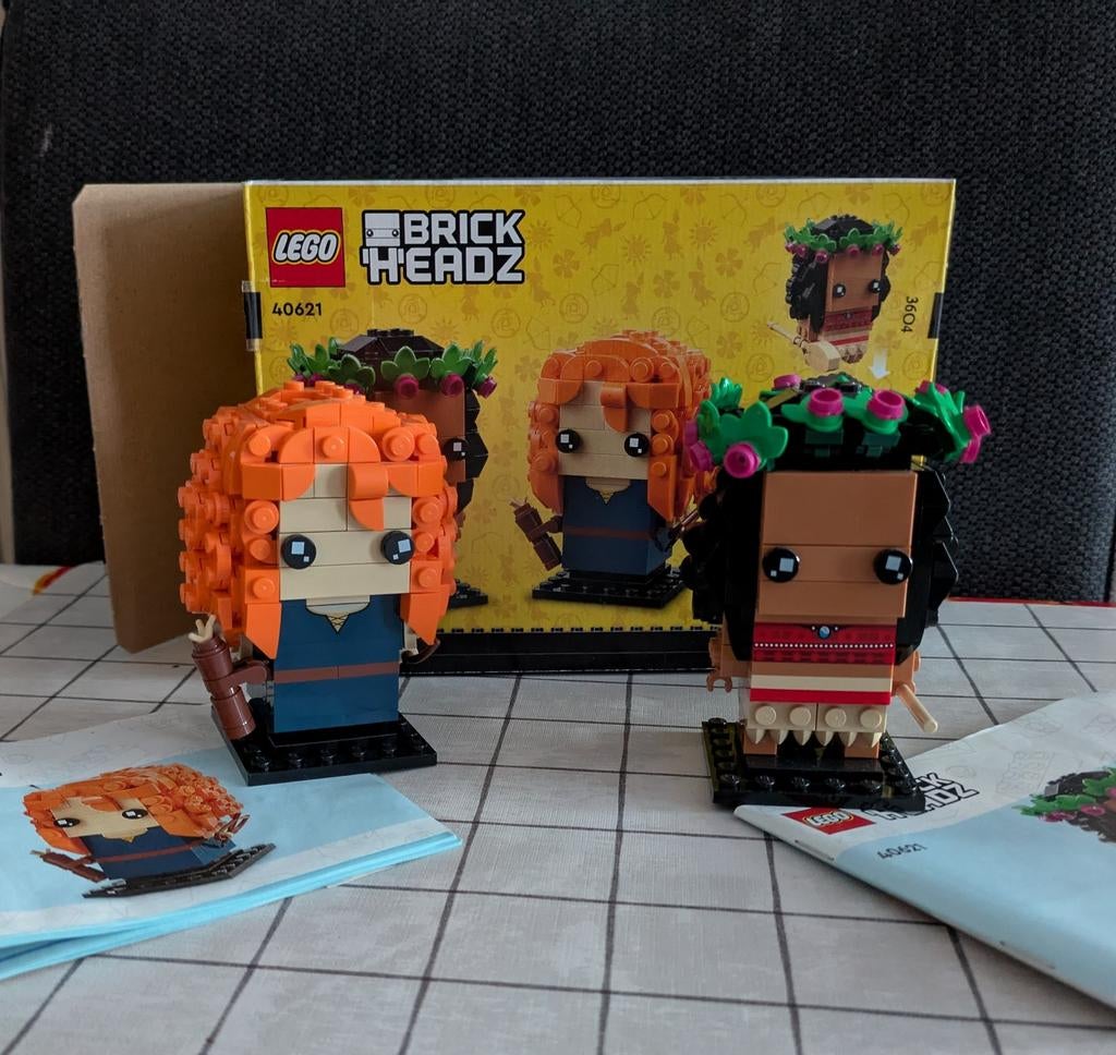 LEGO BrickHeadz 40621 Moana & Merida Disney Set, Compleet, BrickHeadz, Lego, Ophalen of Verzenden
