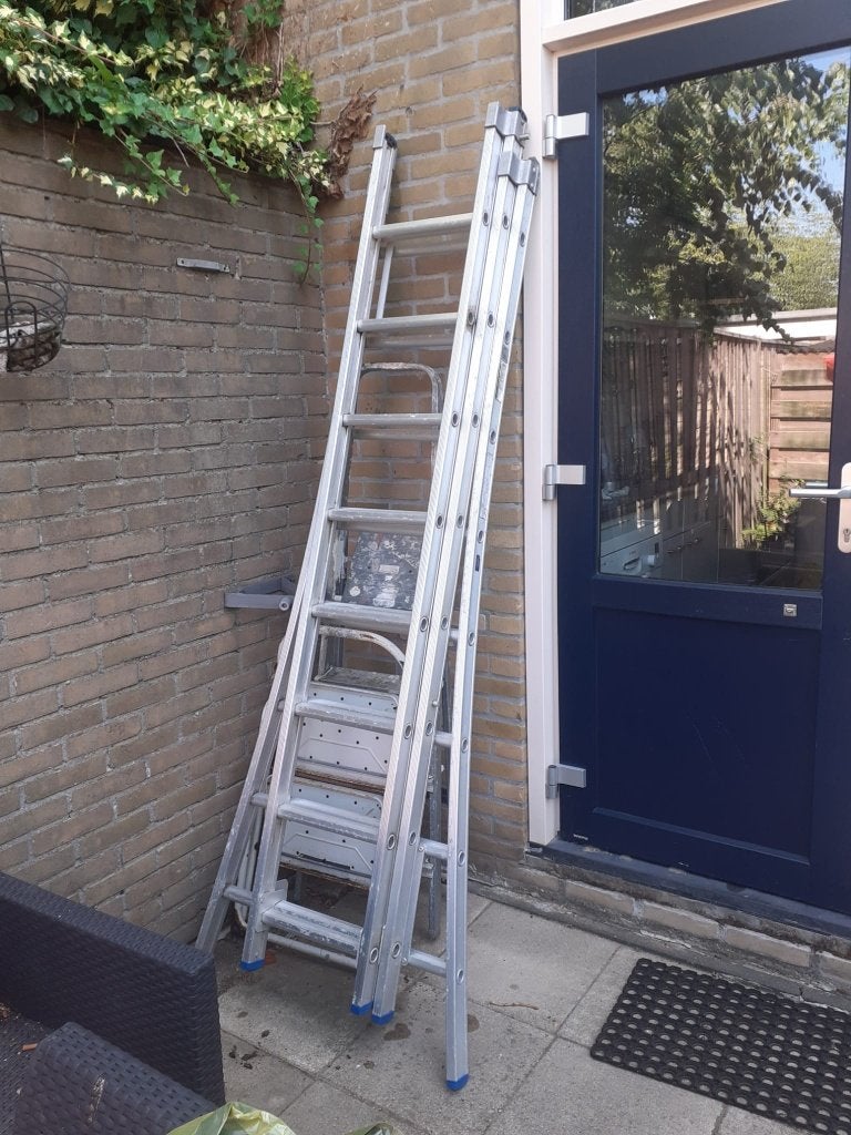 Ladders, Ophalen, Gebruikt, Opvouwbaar of Inschuifbaar, 4 meter of meer