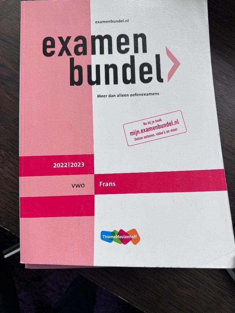 Examenbundels VWO Frans, Boeken, Schoolboeken, Ophalen of Verzenden, Gelezen, VWO, Frans