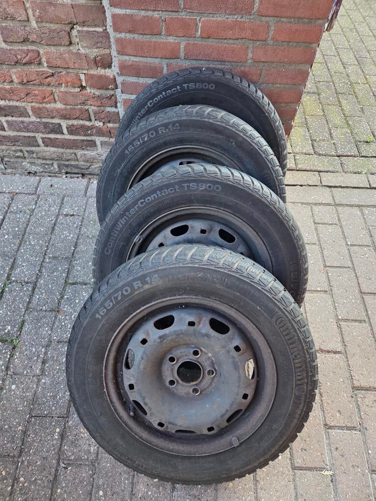 Continetal ContiWinterContact TS800, 165/70 R14 op stalen ve, Ophalen
