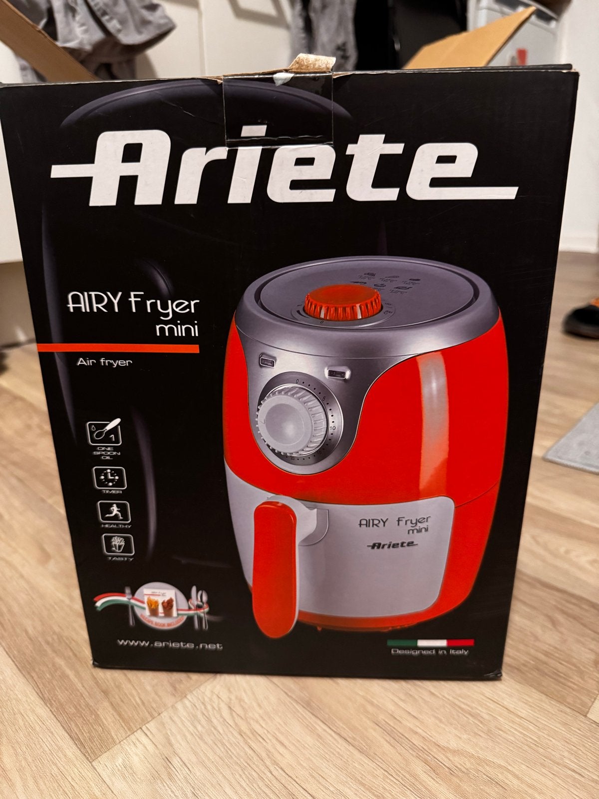 Ariete Airy Fryer Mini - Compacte heteluchtfriteuse, Ophalen of Verzenden, Gebruikt, Airfryer, Minder dan 750 gram