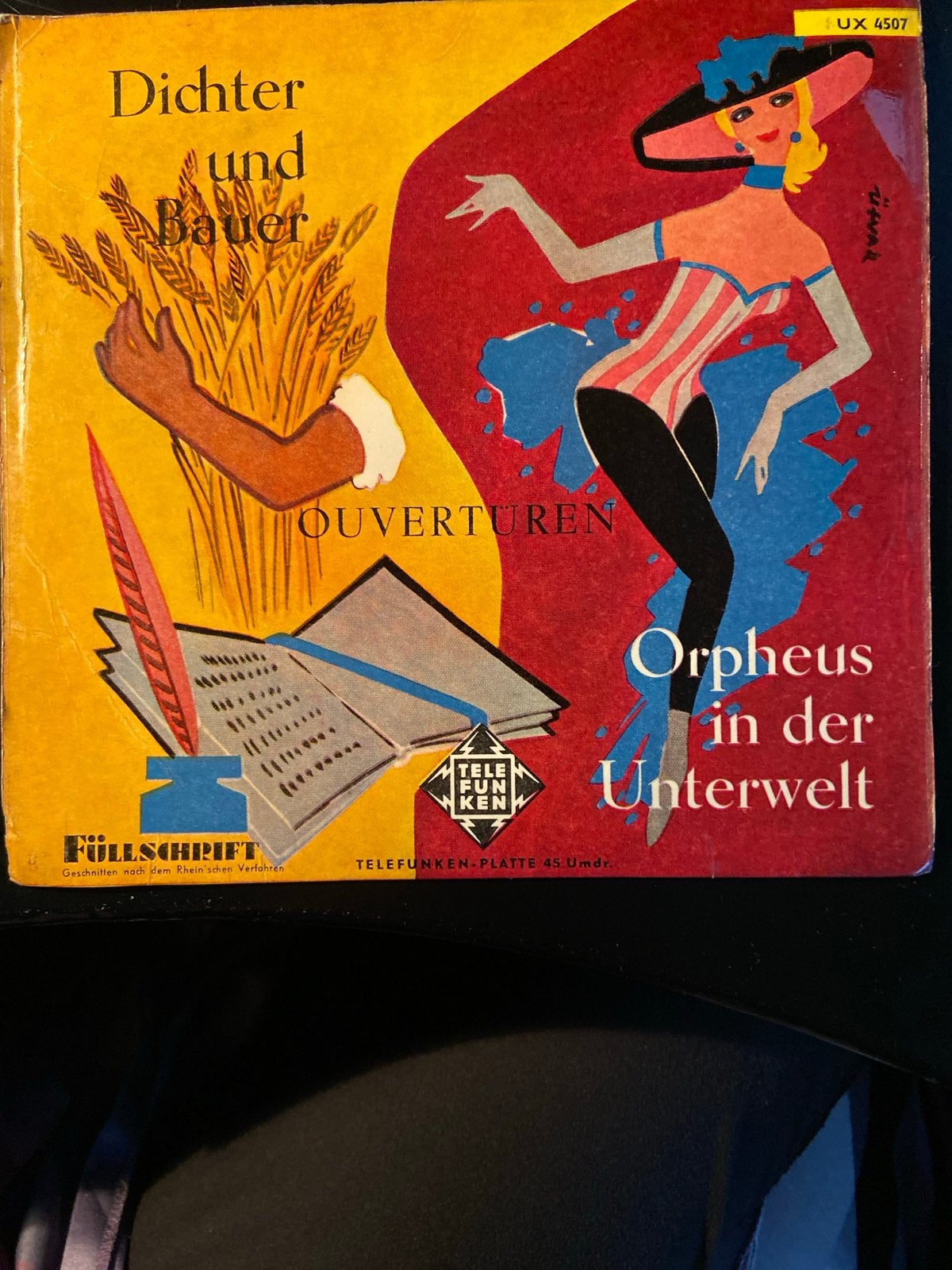 Telefunken Overtures: Dichter und Bauer / Orpheus in der Unt, Gebruikt, Klassiek, 7 inch, Ophalen of Verzenden