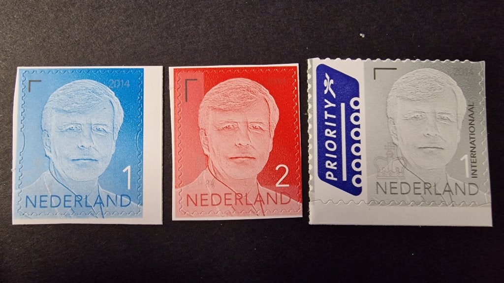 3 losse zegels Willem-Alexander 2014 NVPH 3256 - 3257 - 3258, Ophalen of Verzenden, Na 1940, Postfris