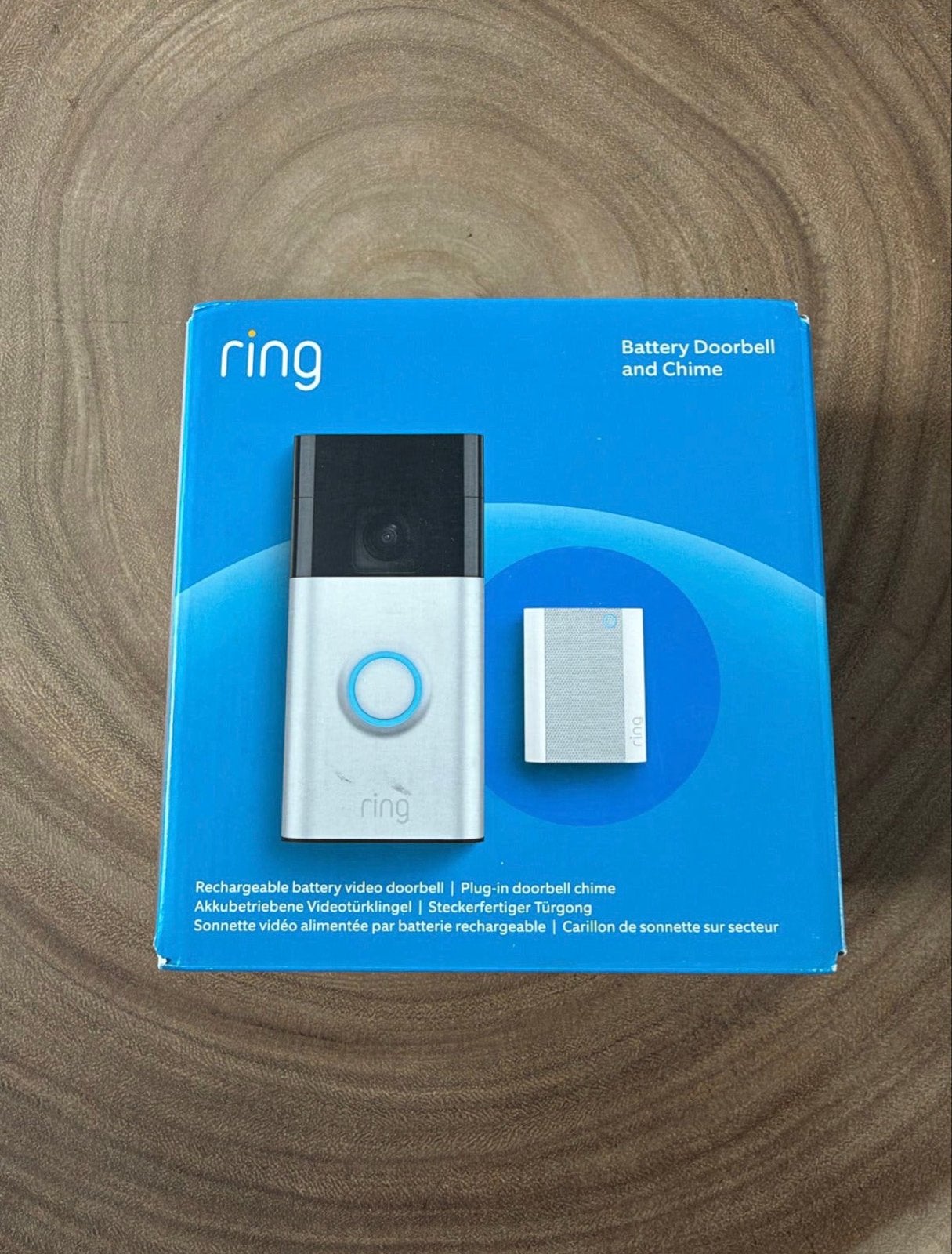 Ring Video Deurbel Batterij met Chime - Nieuw in Doos, Ophalen, Ingebouwde camera, Nieuw, Draadloos