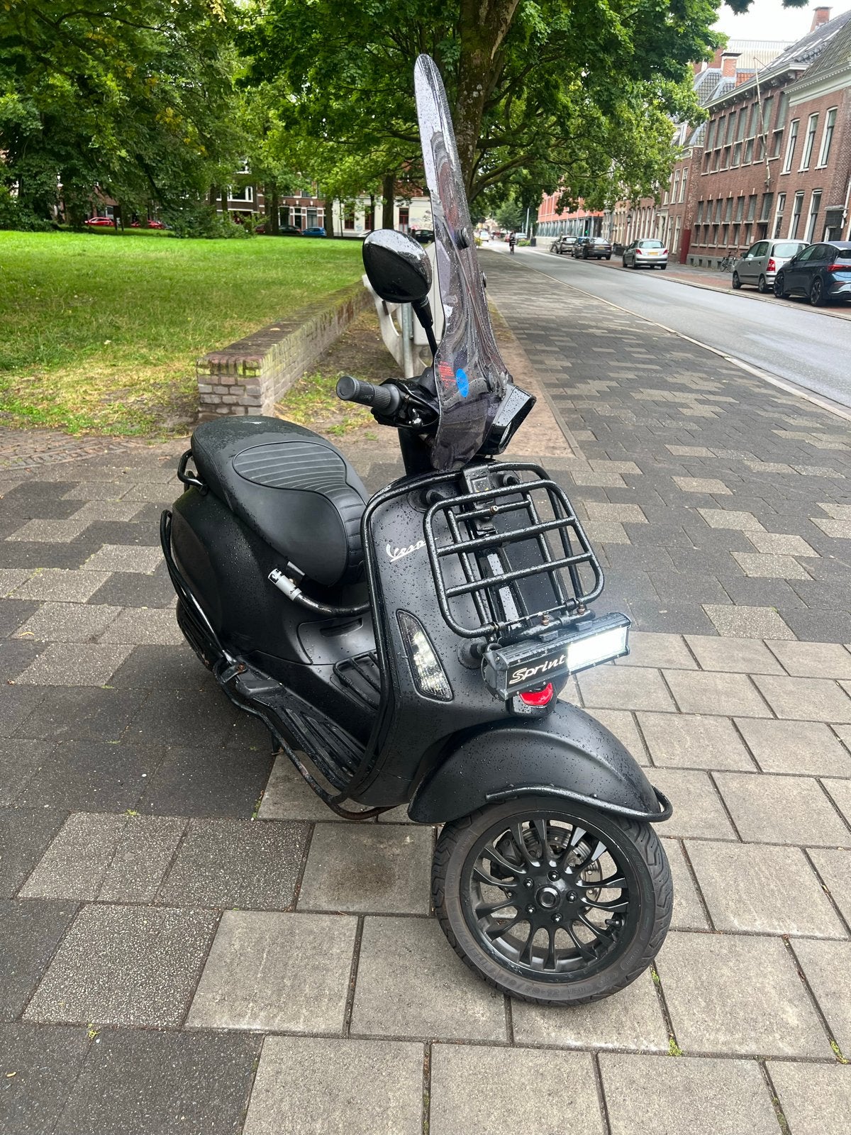 Vespa Sprint Notte 2018 Full Option -USB lader Malossi ecu, Ophalen, Overige modellen, Maximaal 45 km/u, Zo goed als nieuw