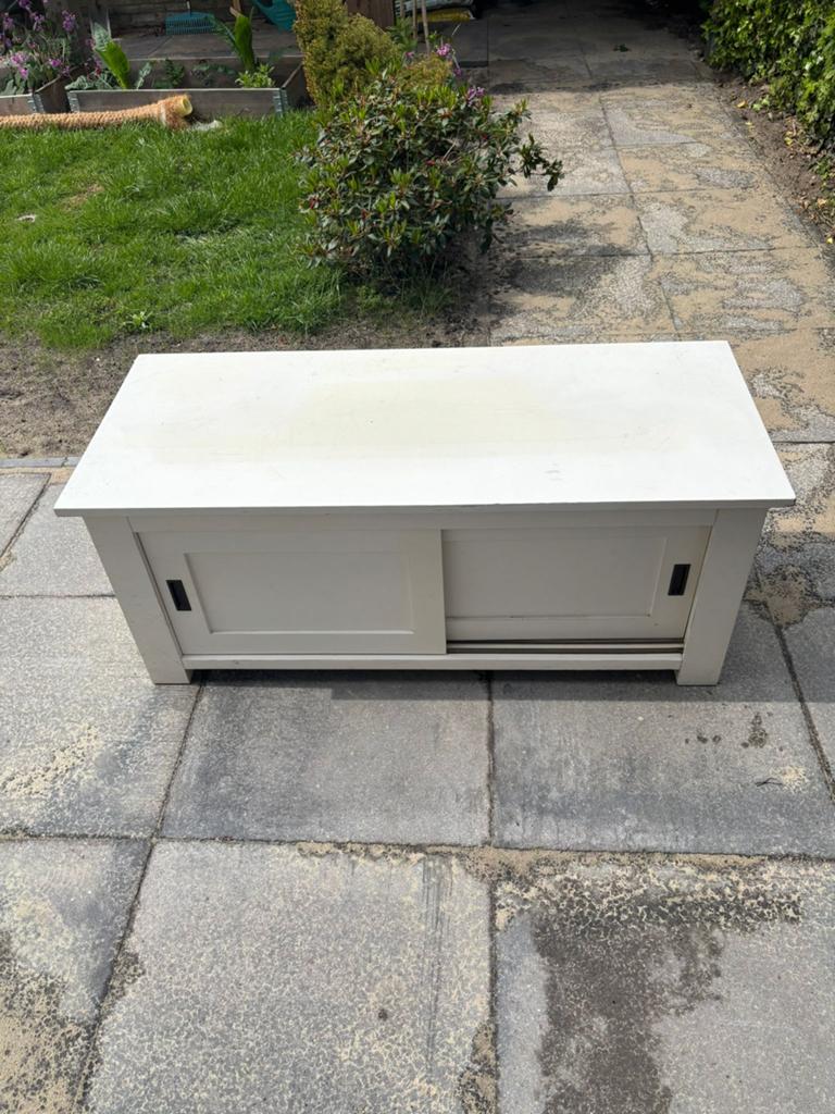 TV meubel, Ophalen, Gebruikt, 25 tot 50 cm, Minder dan 100 cm