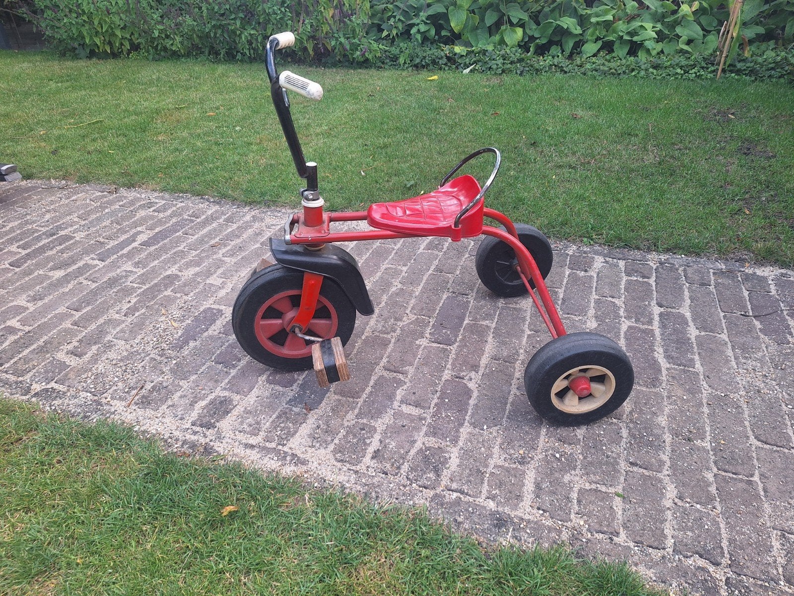 Stoere vintage retro rode driewieler jaren 80, Fietsen en Brommers, Ophalen, Gebruikt
