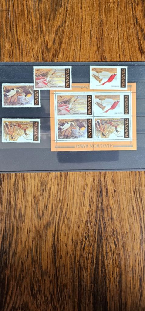 Postzegels Tanzania - Audubon Birds (1 kaartje), Verzenden, Oost-Azië