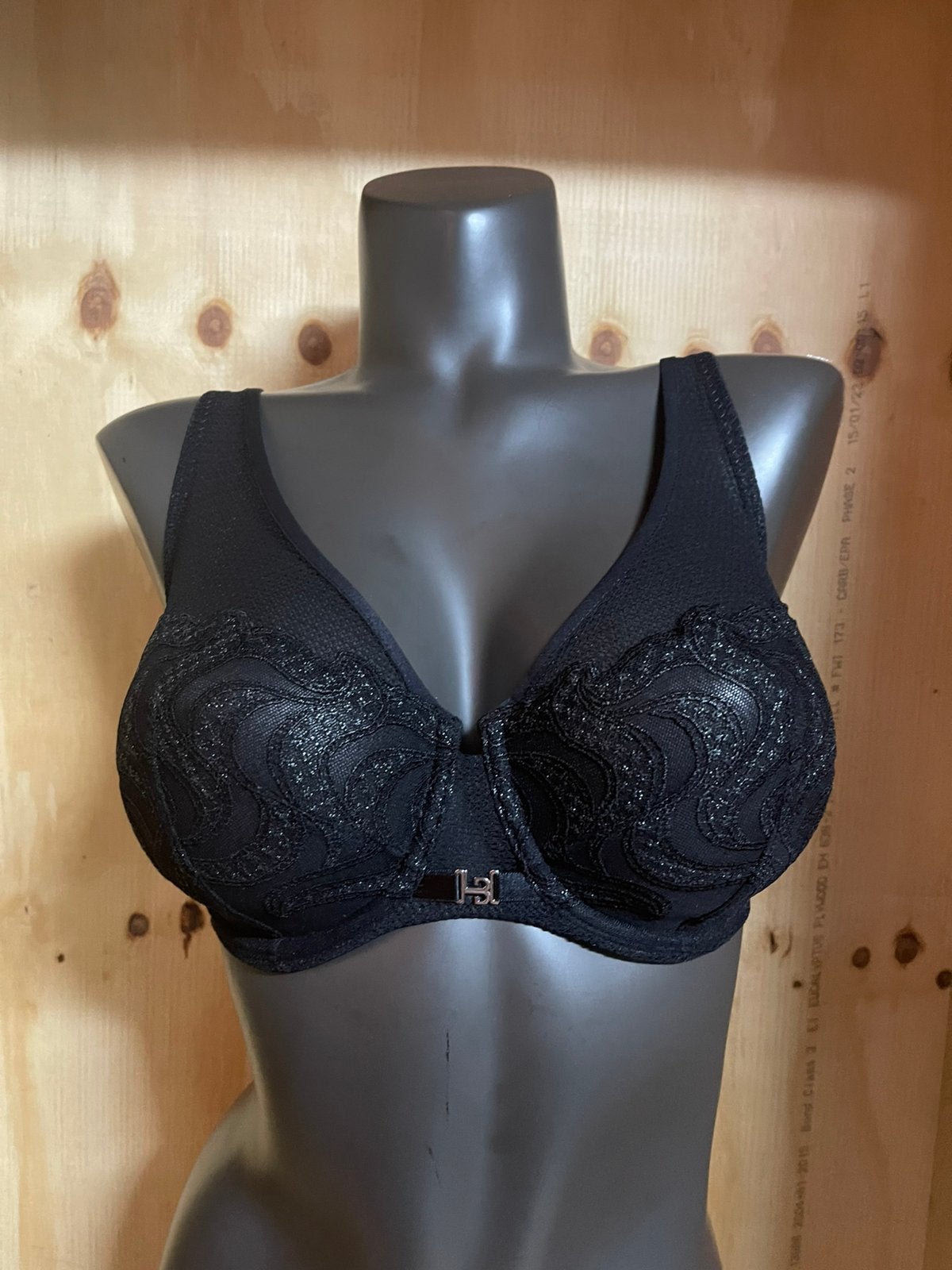 Louisa bracq bh maat 75f Model moonlight noir, Verzenden, Zwart, BH