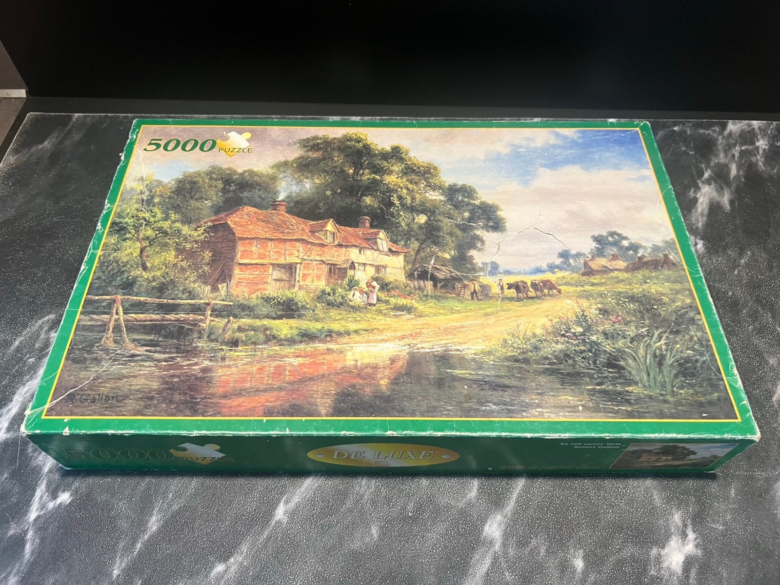 Spee Diamond puzzel 5000 stukjes R. Gallon old surrey farm, Ophalen of Verzenden, Meer dan 1500 stukjes, Zo goed als nieuw