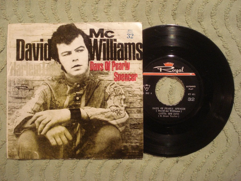 David McWilliams 7" Vinyl EP: Days of Pearly Spencer (Iran), Cd's en Dvd's, Vinyl Singles, Ophalen of Verzenden, Gebruikt, Pop