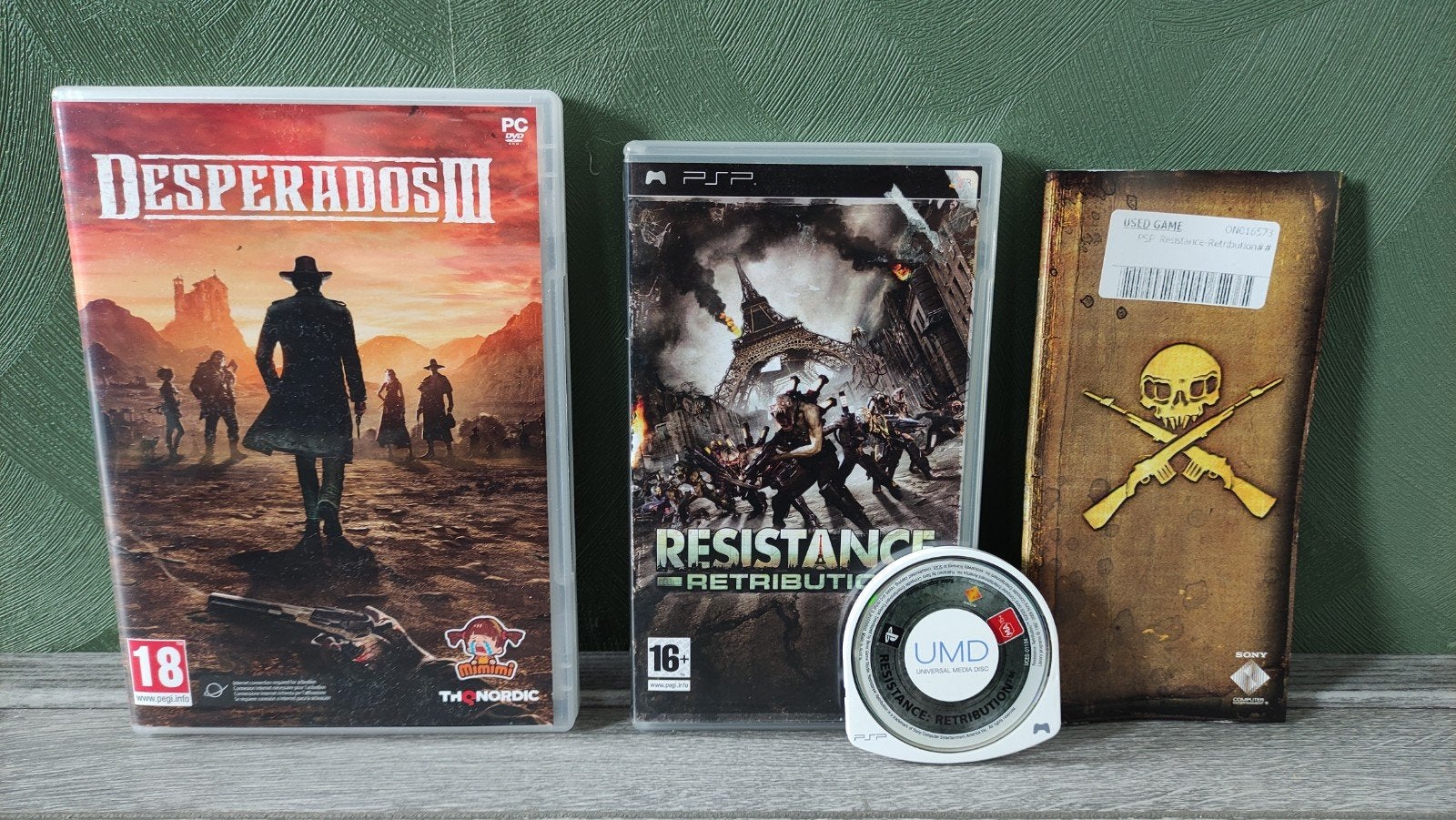 Resistance retribution psp en gratis desperados 3 pc game, 3 spelers of meer, Ophalen of Verzenden, Zo goed als nieuw, Vanaf 3 jaar