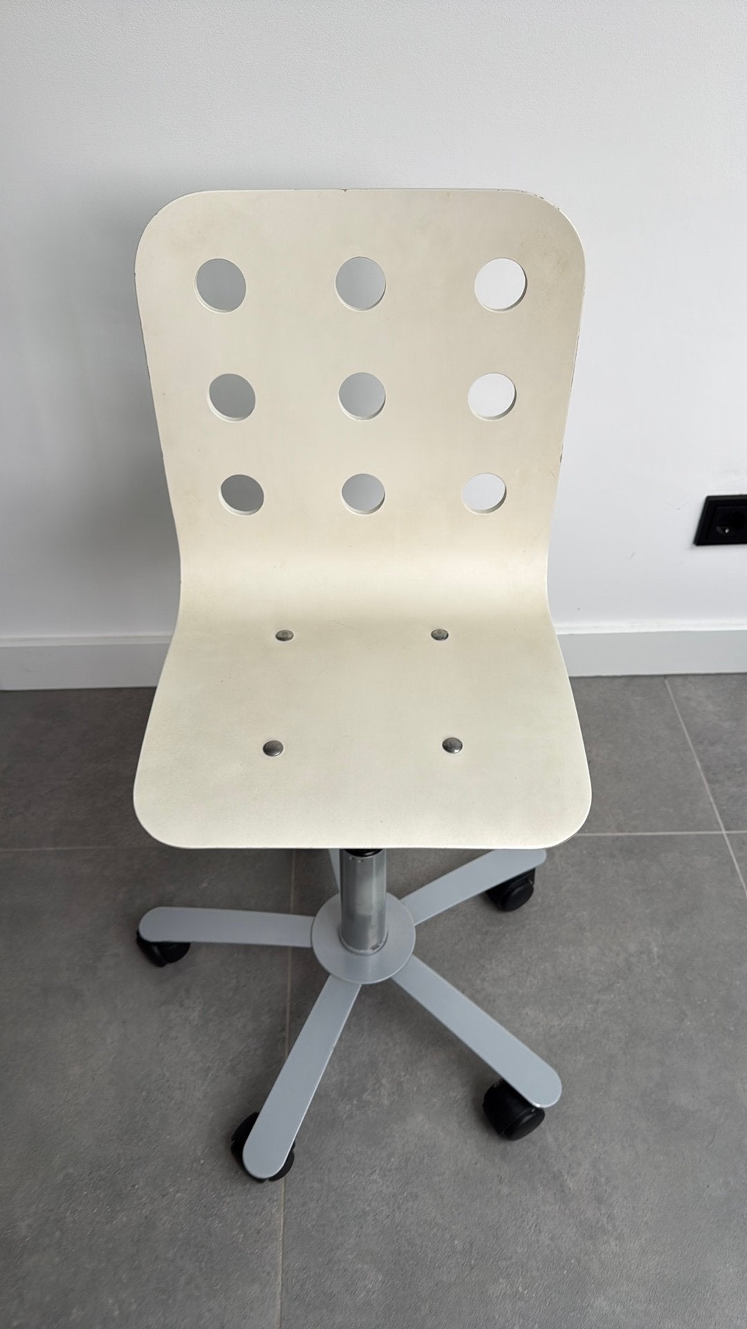 Ikea kinder bureu stoel, Ophalen, Gebruikt, Wit
