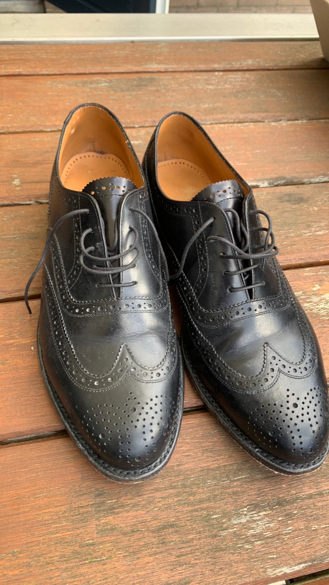 Van Bommel Brogues zwart 10H, Kleding | Heren, Ophalen of Verzenden, Zo goed als nieuw, Zwart