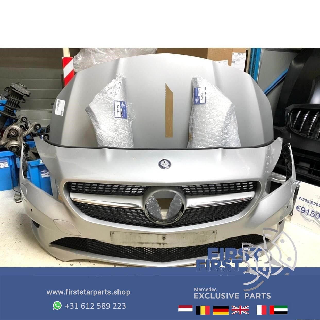 W117 CLA VOORKOP ONDERDELEN Origineel Mercedes ZILVER GRIJS, Auto-onderdelen, Carrosserie en Plaatwerk, Gebruikt, -, Voor, Ophalen of Verzenden