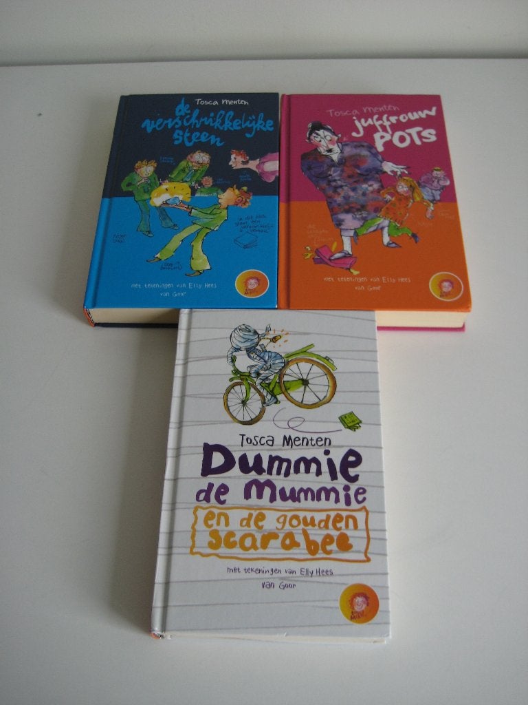 3x Tosca Menten: Juffrouw Pots Dummie de Mummie Steen NIEUW, Nieuw, Ophalen of Verzenden, Fictie, Tosca Menten