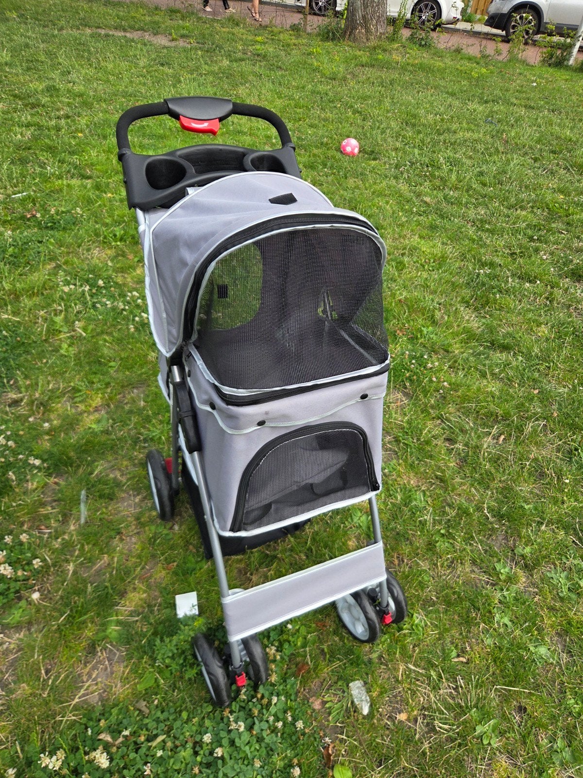 Honden buggy 4wielen, Ophalen