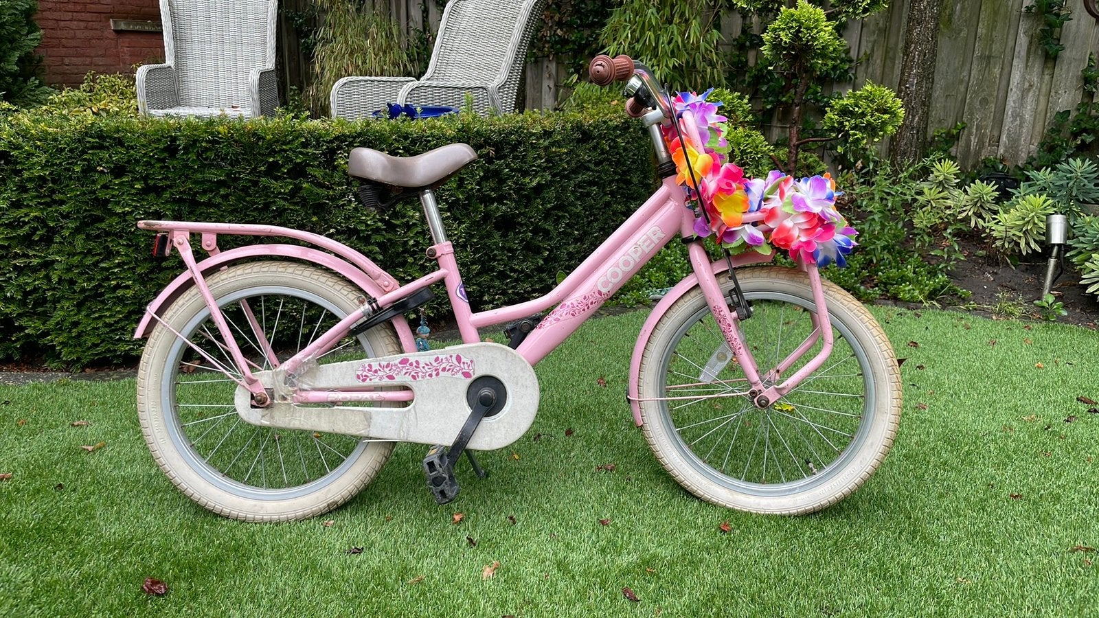 Meisjesfiets Cooper 18 inch, Ophalen, Gebruikt, 18 inch, Handrem