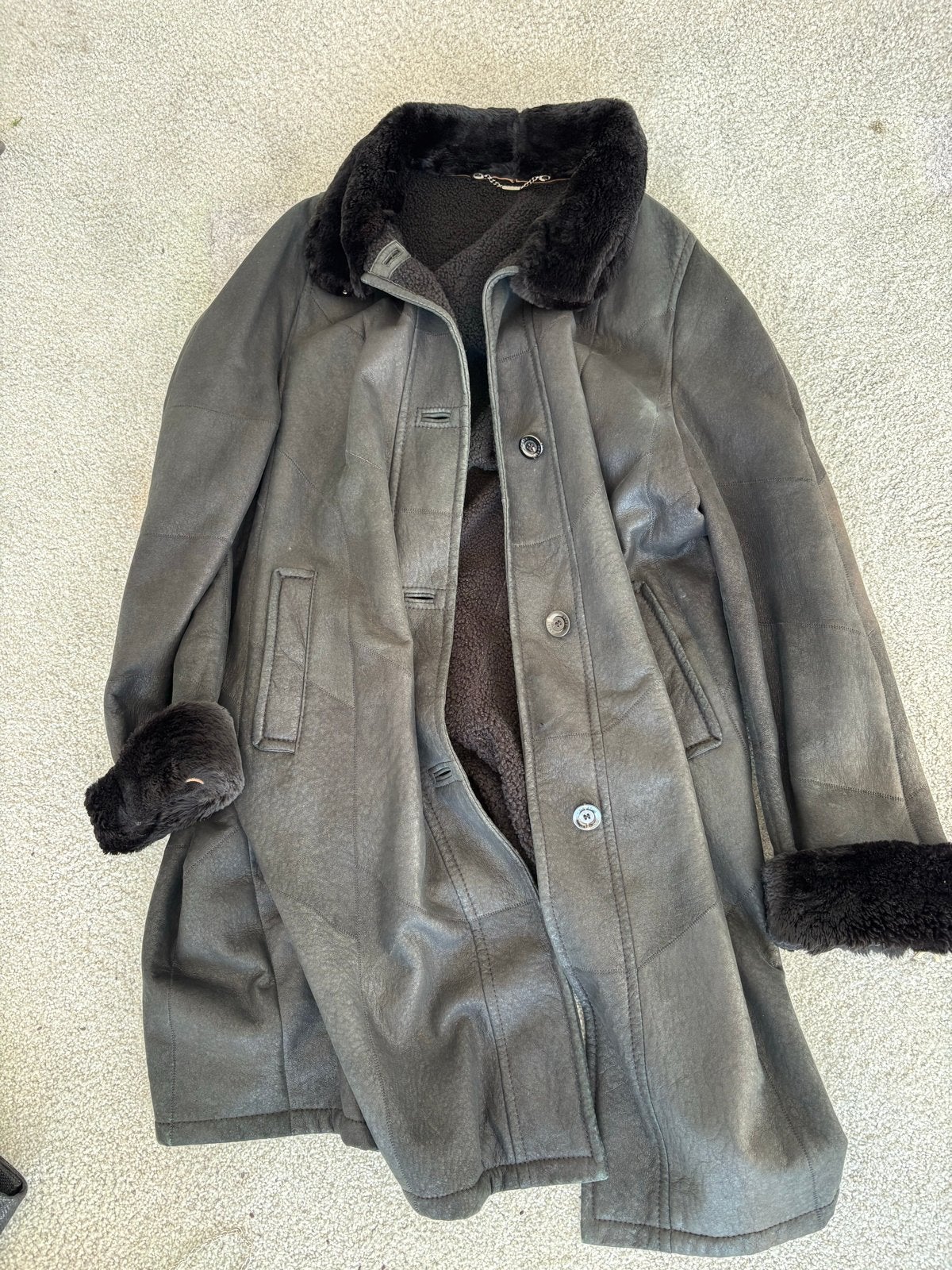 Christ Lamsvacht Leren Jas - Maat 48, Kleding | Dames, Jassen | Winter, Ophalen of Verzenden, Zo goed als nieuw, Maat 46/48 (XL) of groter