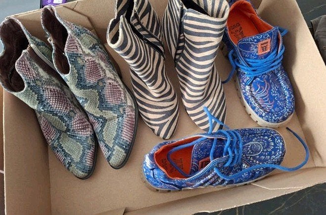 6 paar damesschoenen: enkellaarsjes, sneaker ea mt 38-39, Ophalen, Gedragen, Roze, Sneakers of Gympen