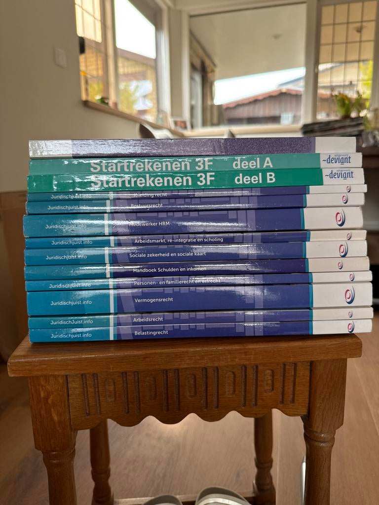 Schoolboeken MBO Juridisch Medewerker (compleet pakket), Boeken, Ophalen of Verzenden, Gelezen, Overige niveaus, Overige vakken