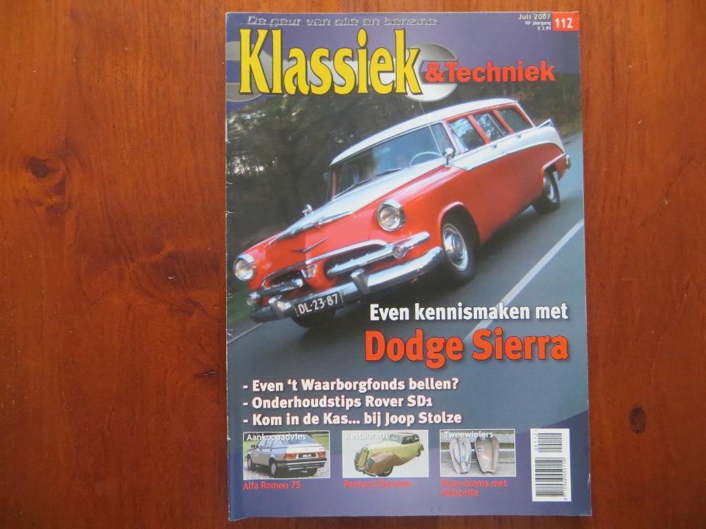 Klassiek & Techniek 112 Dodge Sierra, Alfa Romeo 75, Panhard, Ophalen of Verzenden, Nieuw, Alfa Romeo