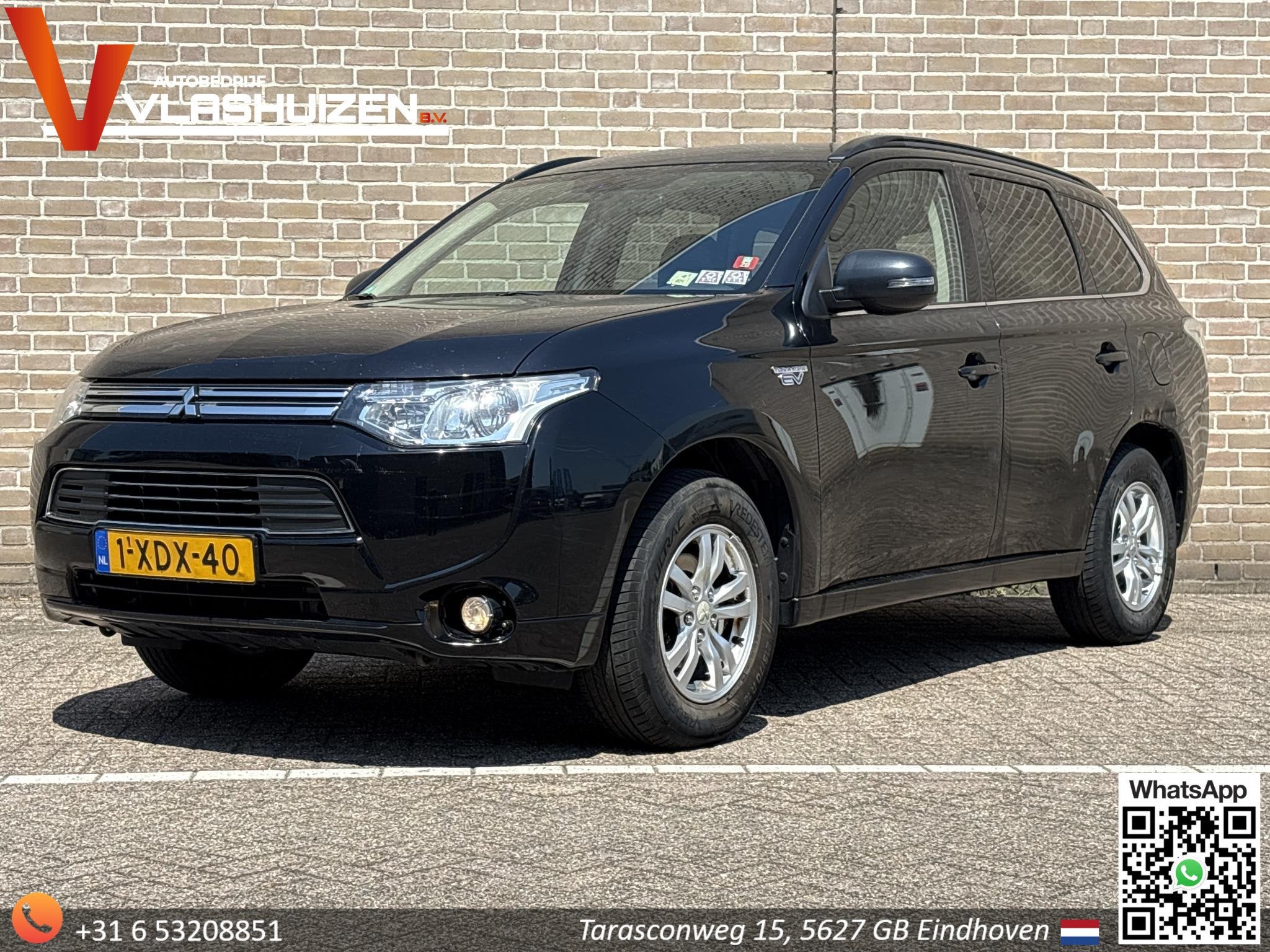 Mitsubishi Outlander 2.0 PHEV Business Edition | Leder | Cli, Auto's, 1998 cc, Stof, 4 cilinders, Zwart