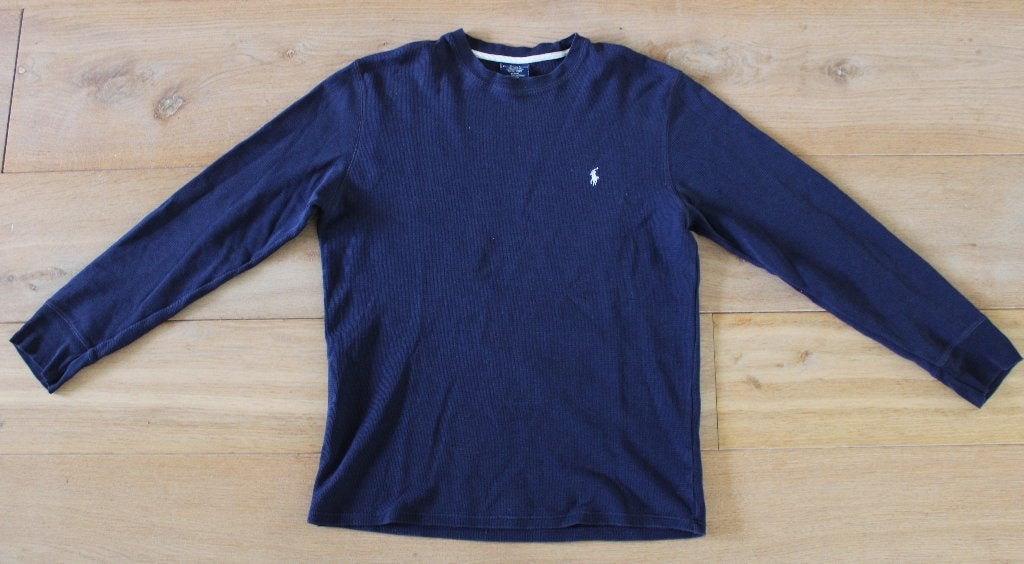 Wafelgebreid slaapshirt van Polo Ralph Lauren maat M, Ophalen of Verzenden, Gedragen, Maat 48/50 (M), Ralph Lauren
