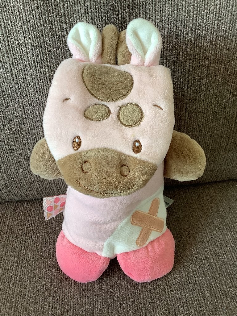 Nattou giraf? Knuffel velours met knispers spiegeltje 5 euro, Ophalen of Verzenden, Zo goed als nieuw, Overige typen