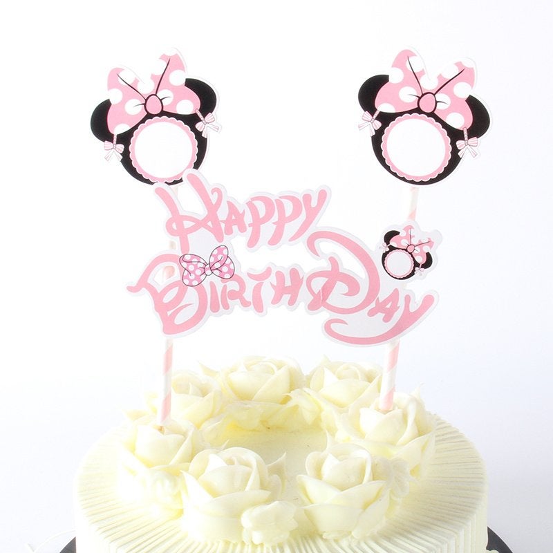 Diverse MICKEY + MINI MOUSE Taartdecoraties vanaf € 5,50, Verzenden, Nieuw, Taarten of Cupcakes, Versiering
