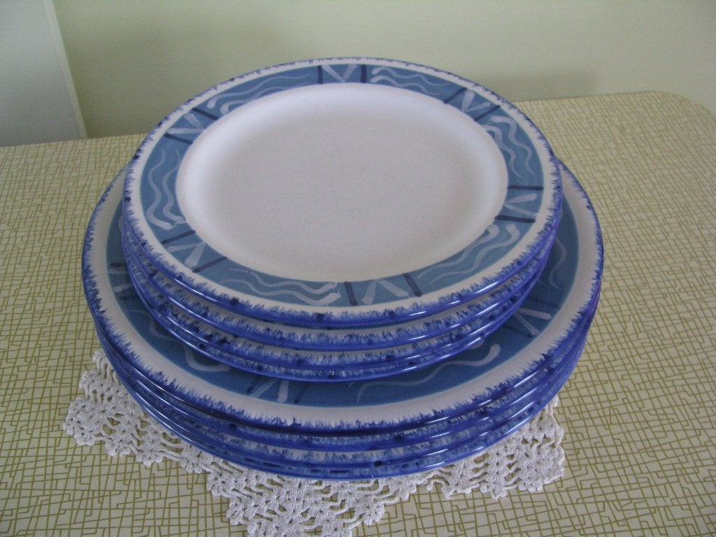 8 x bord (4 van 20 + 4 van 25 cm) * ZGAN * ophalen voor € 10, Ophalen, Zo goed als nieuw, Bord(en), Overige stijlen