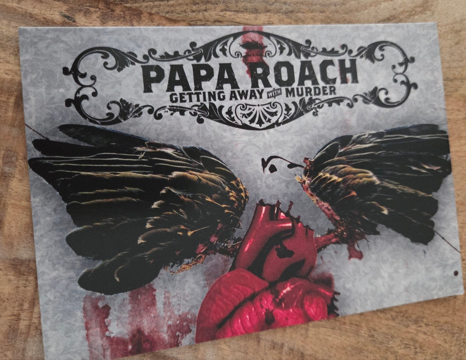 Papa Roach - Getting Away With Murder - Promotiekaart, Verzamelen, Verzenden, 1980 tot heden, Ongelopen, Sterren en Beroemdheden