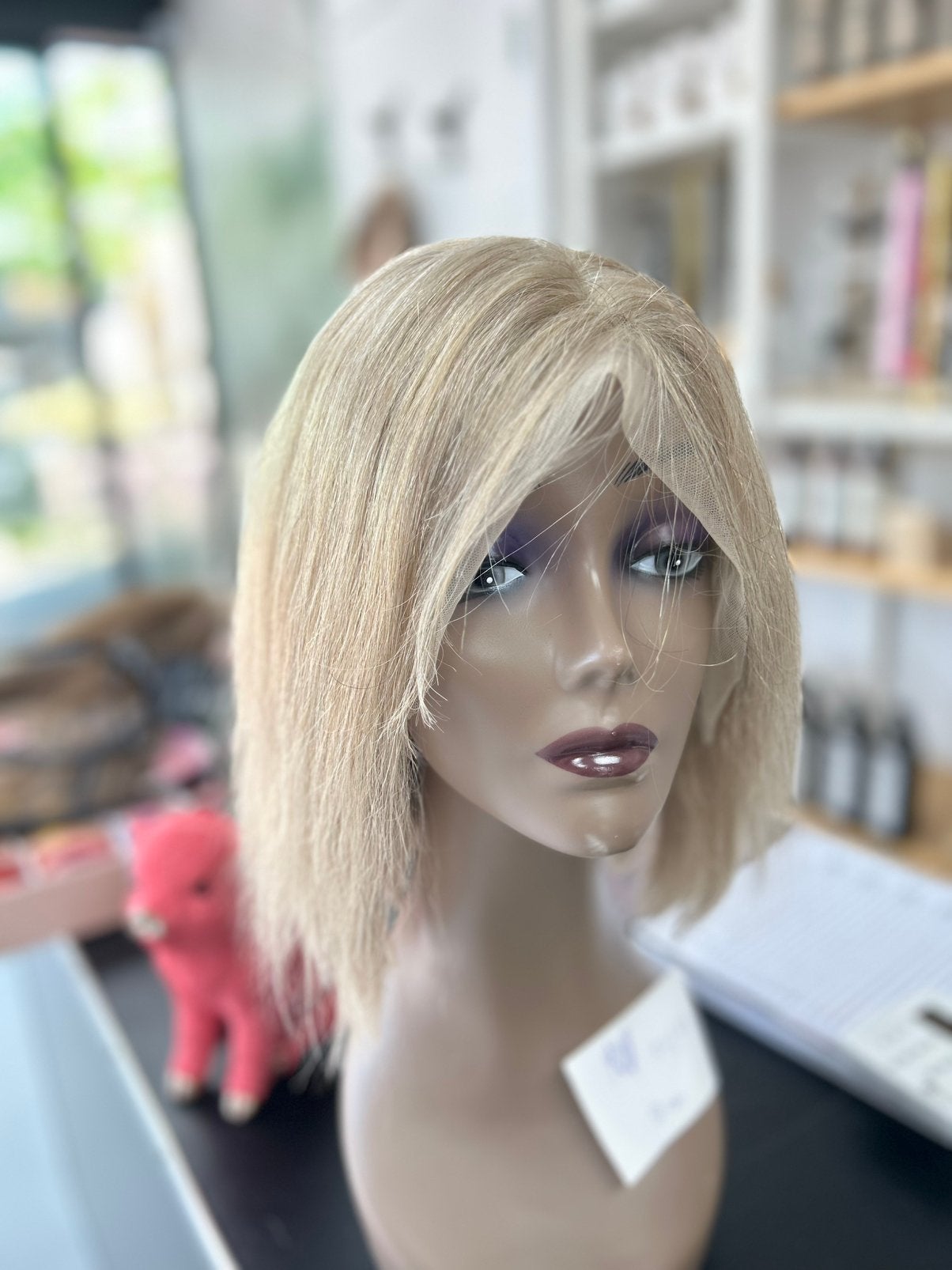 Hippe ashblonde echt haar pruik haarverlenging  50%Korting, Ophalen of Verzenden, Nieuw, Pruik of Haarverlenging