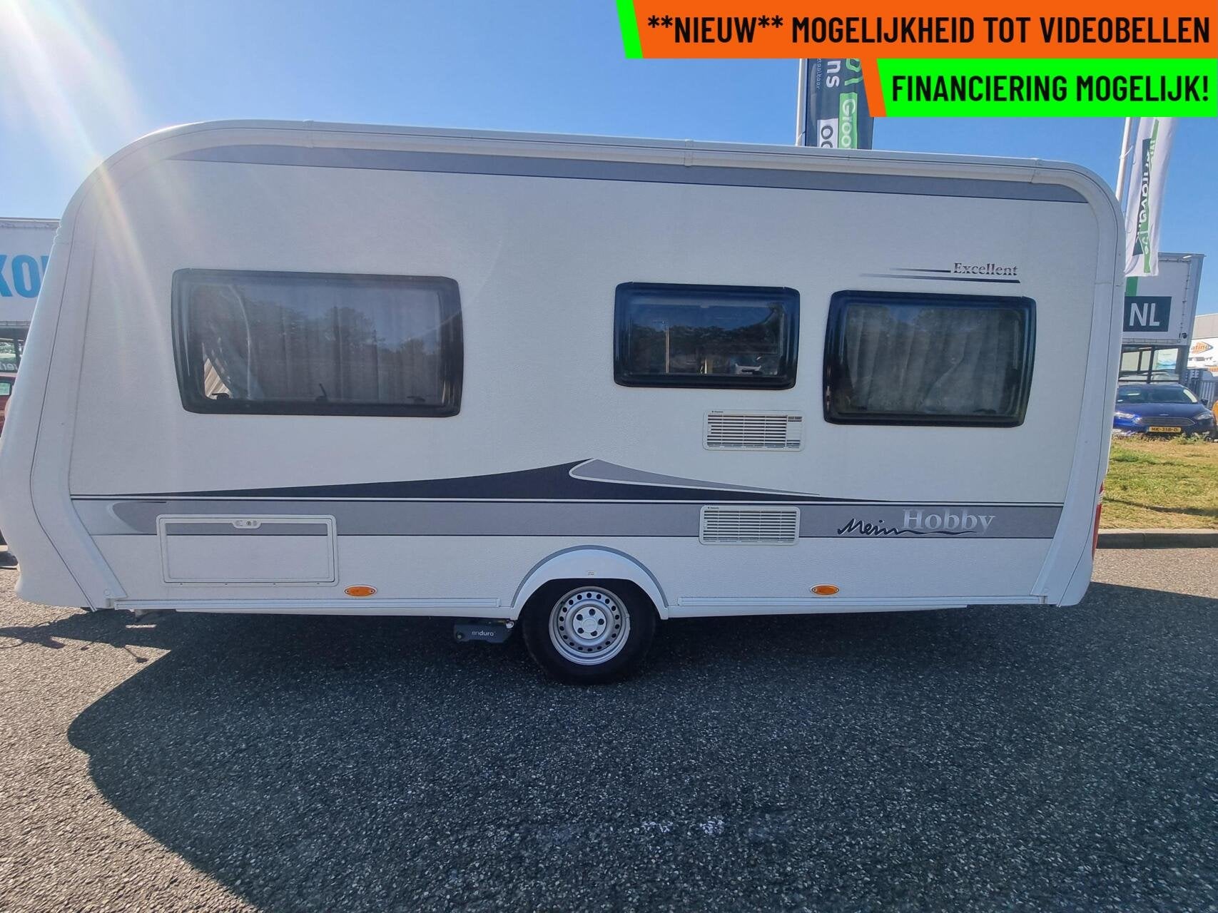 Hobby 460 UFE excellent MOVER + VOORTENT + FRANSBED + DOUCHE, Caravans en Kamperen, Rondzit, Hobby, Bedrijf, 6 tot 7 meter