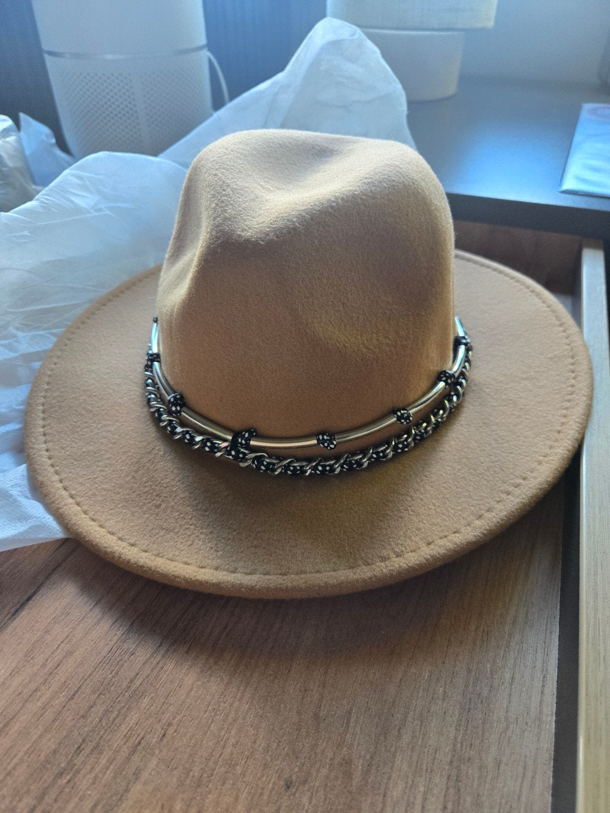 Fedora hoed beige te koop, Ophalen of Verzenden, Nieuw