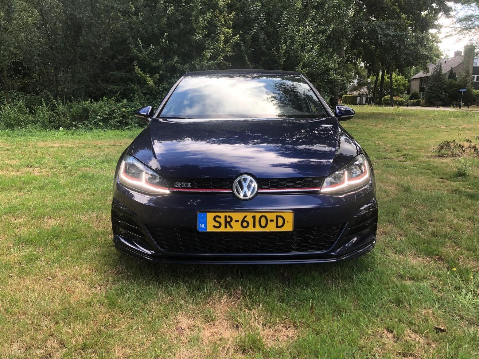Volkswagen Golf 2.0 TSI 230pk 5D DSG 2017 Blauw, 4 cilinders, Blauw, 1600 kg, 16 km/l