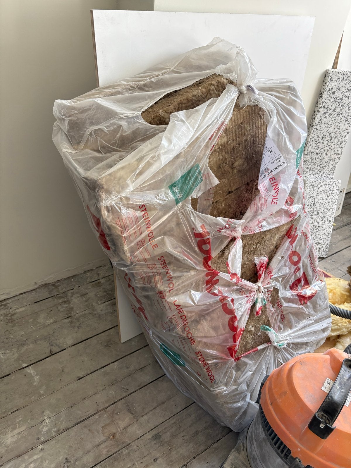 GRATIS - Rockwool 75mm en EPS 40mm isolatie overschot, Ophalen, 4 tot 8 cm, Nieuw, Steenwol