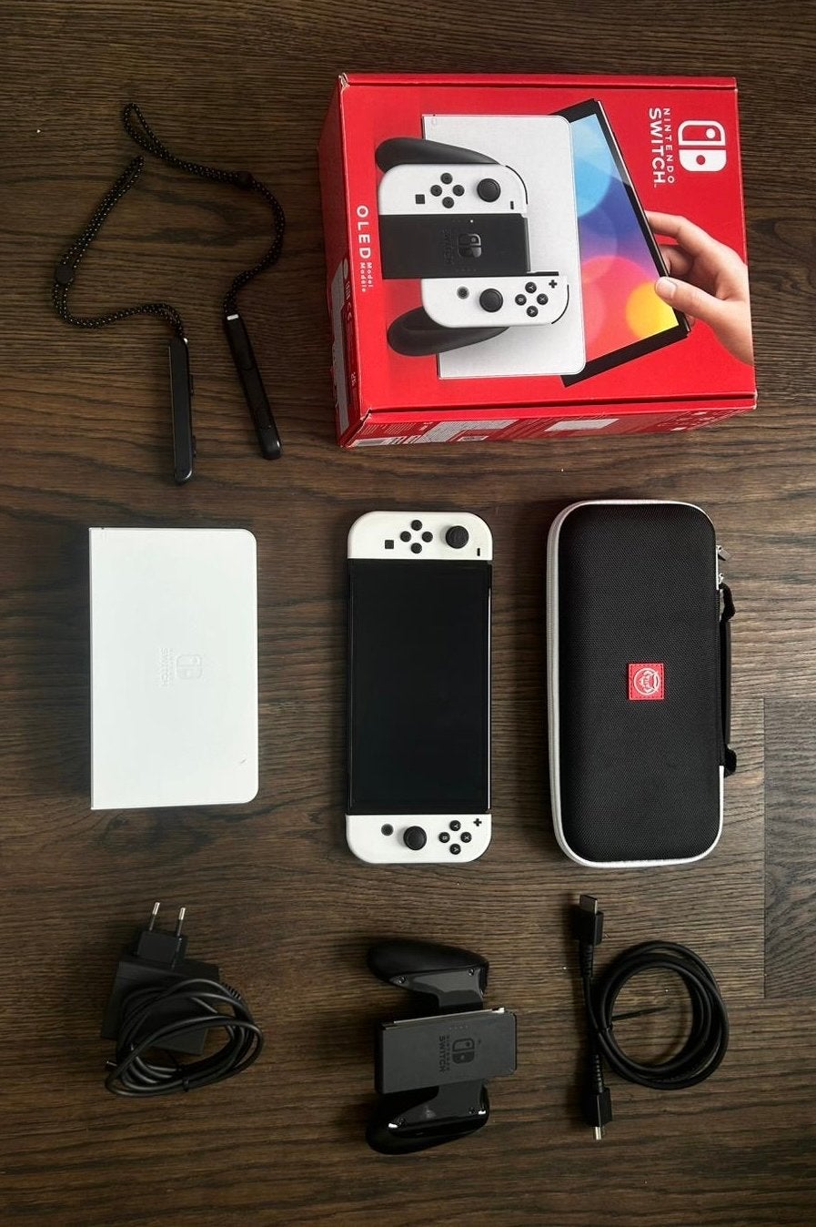 Nintendo Switch OLED Model Wit - compleet en goed, Ophalen of Verzenden, Zo goed als nieuw, Met 2 controllers, Switch OLED