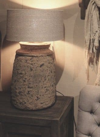 Landelijke grote tafellamp, Huis en Inrichting, Lampen | Tafellampen, Ophalen, Overige materialen, 50 tot 75 cm, Landelijk