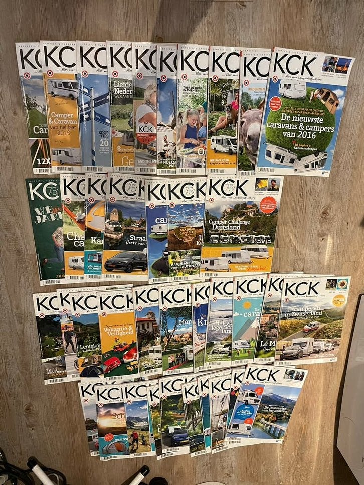 Ruim 60 KCK Kampeer en Caravan Kampioen magazines, Ophalen, Gelezen, Overige typen