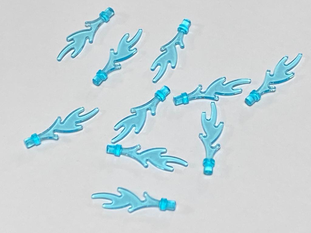 Partij nieuwe Lego 10x vlammen / zeewier in diverse kleuren, Overige thema's, Lego, Nieuw, Ophalen of Verzenden