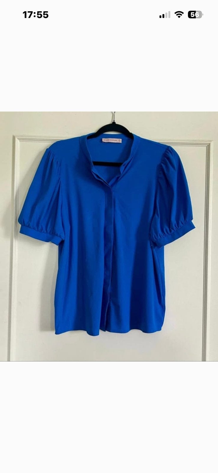 Kobalt Blauwe Studio Anneloes blouse in S, Verzenden, Zo goed als nieuw, Maat 36 (S), Blauw