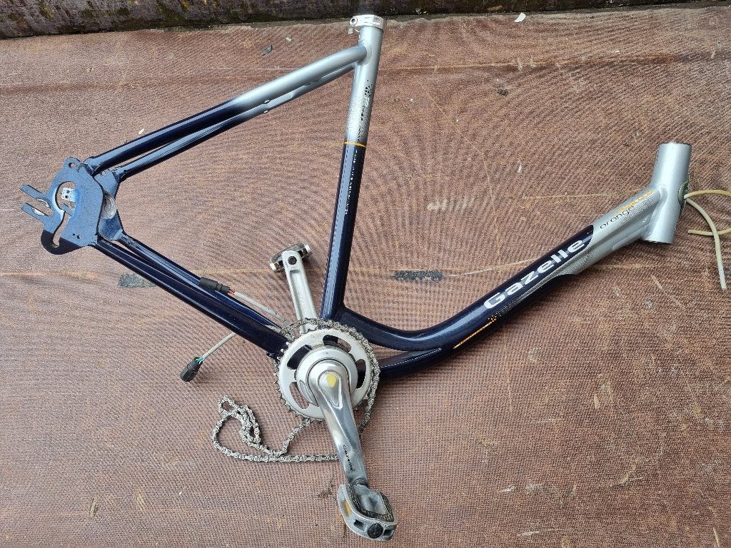 Frame met trappers Gazelle Innergy 28 inch, Frame, Gebruikt, Gazelle, Ophalen